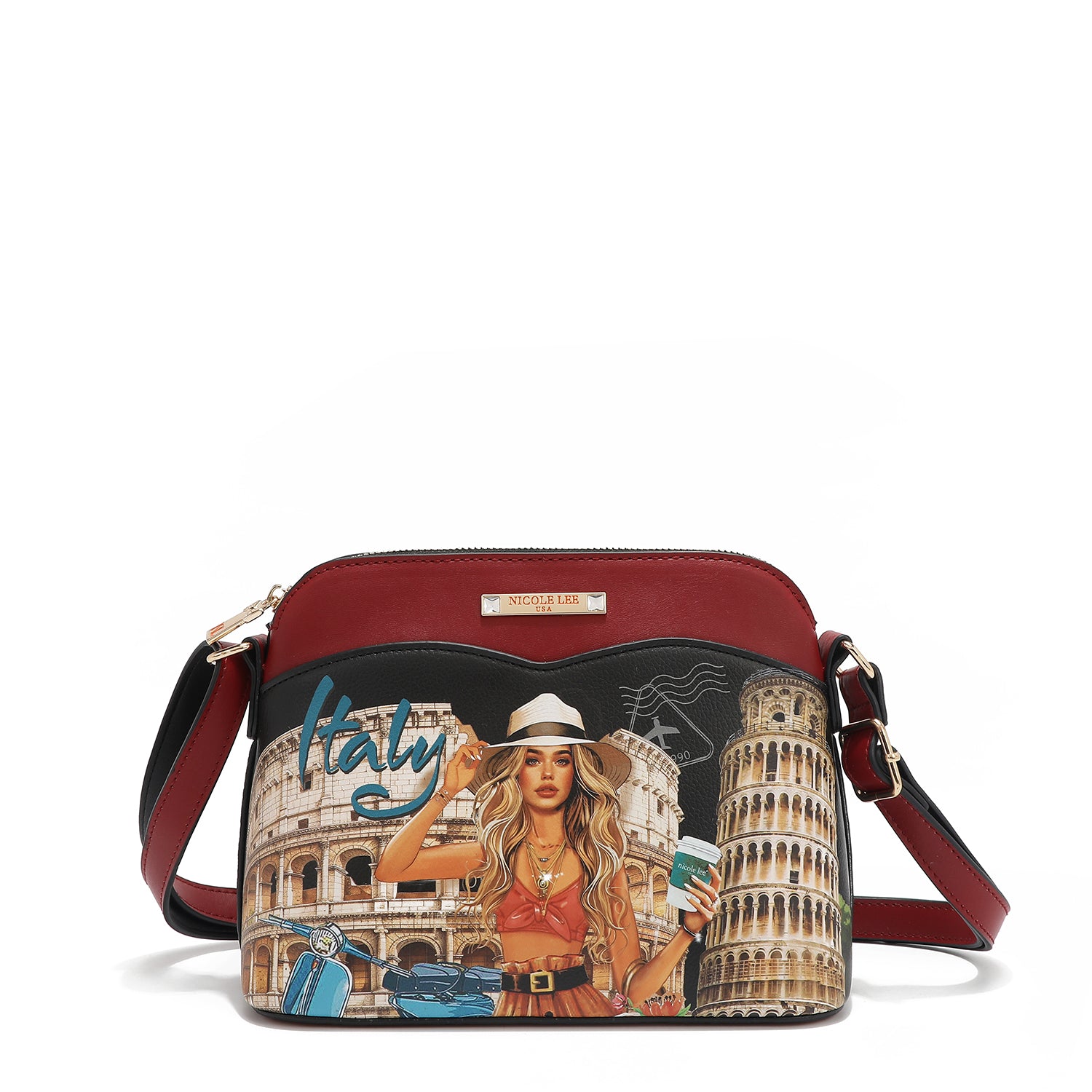NICOLE LEE set kabeliek a peňaženka Martha Travels Italy SET17296-MTI