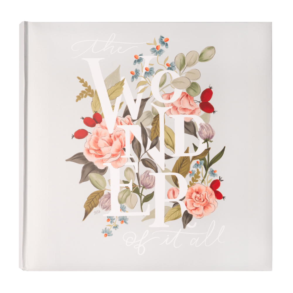 Wonder béžový kvetovaný fotoalbum na fotky 100 strán AFT292910008