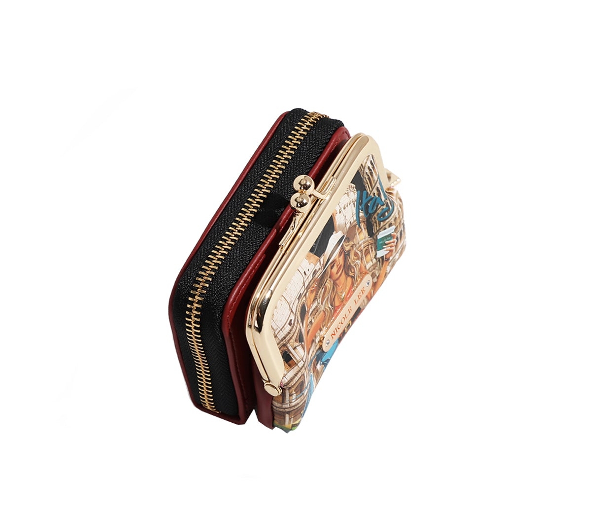 NICOLE LEE peňaženka na mince 2v1 Martha Travels Italy PRT7451-MTI
