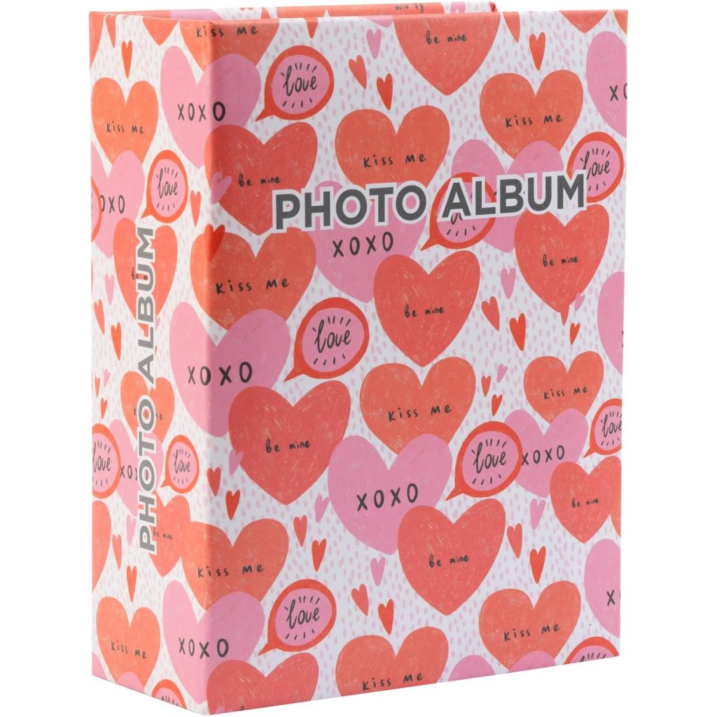 Valentine srdiečkový červený fotoalbum na fotky 10x15cm/100ks fotiek Sweetie Moments AF100101512
