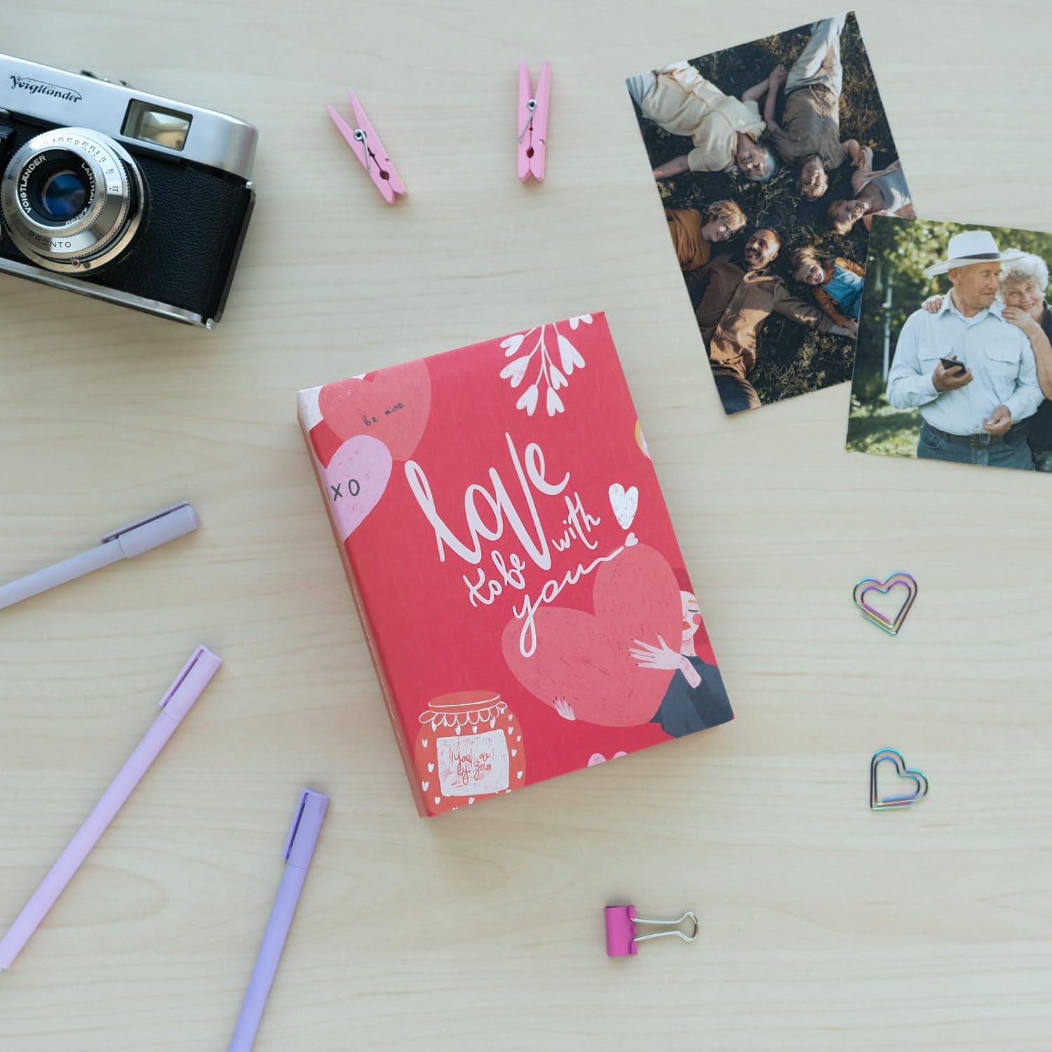 Valentine červený fotoalbum na fotky 10x15cm/100ks fotiek La La Love AF100101511