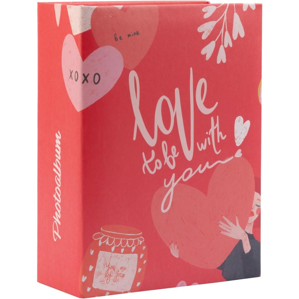 Valentine červený fotoalbum na fotky 10x15cm/100ks fotiek La La Love AF100101511