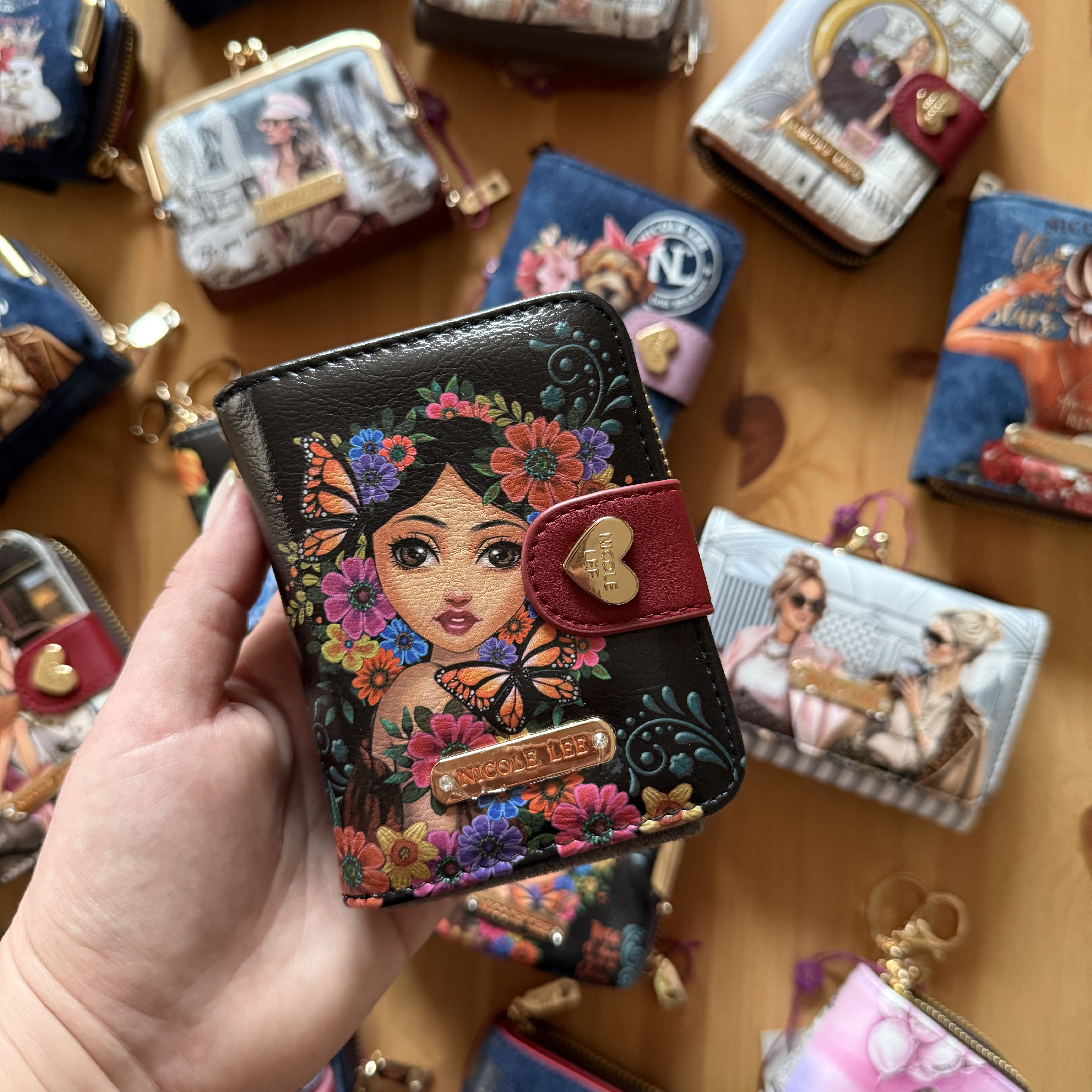 NICOLE LEE peňaženka na karty Alma De Colores PRT6903ADC