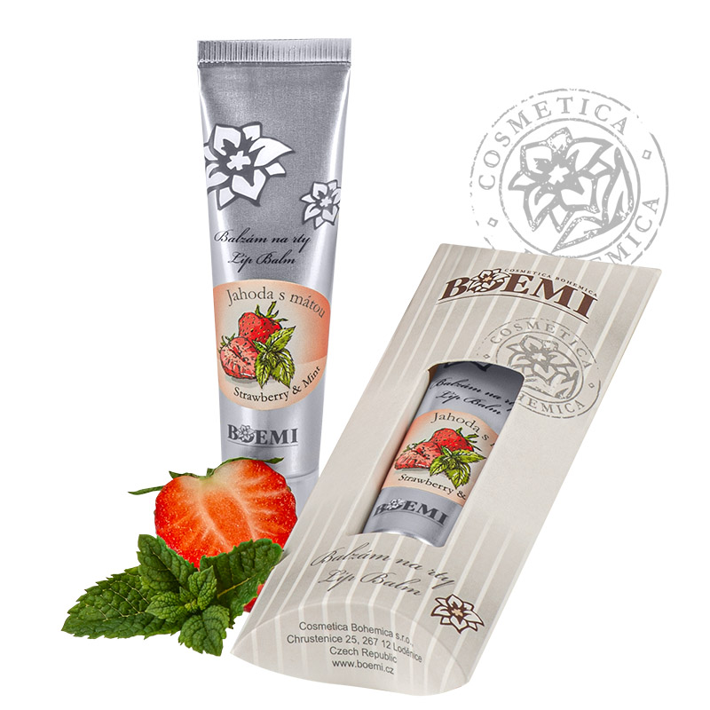 Balzam na pery - Jahoda s mätou 15ml
