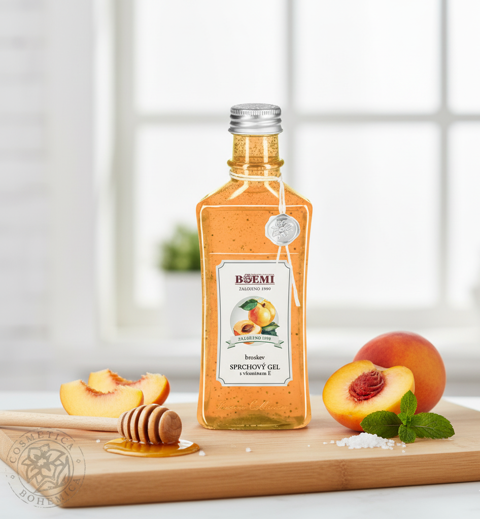 Sprchový gél s vitamínovými guličkami Boemi Fresh - Broskyňa 250ml