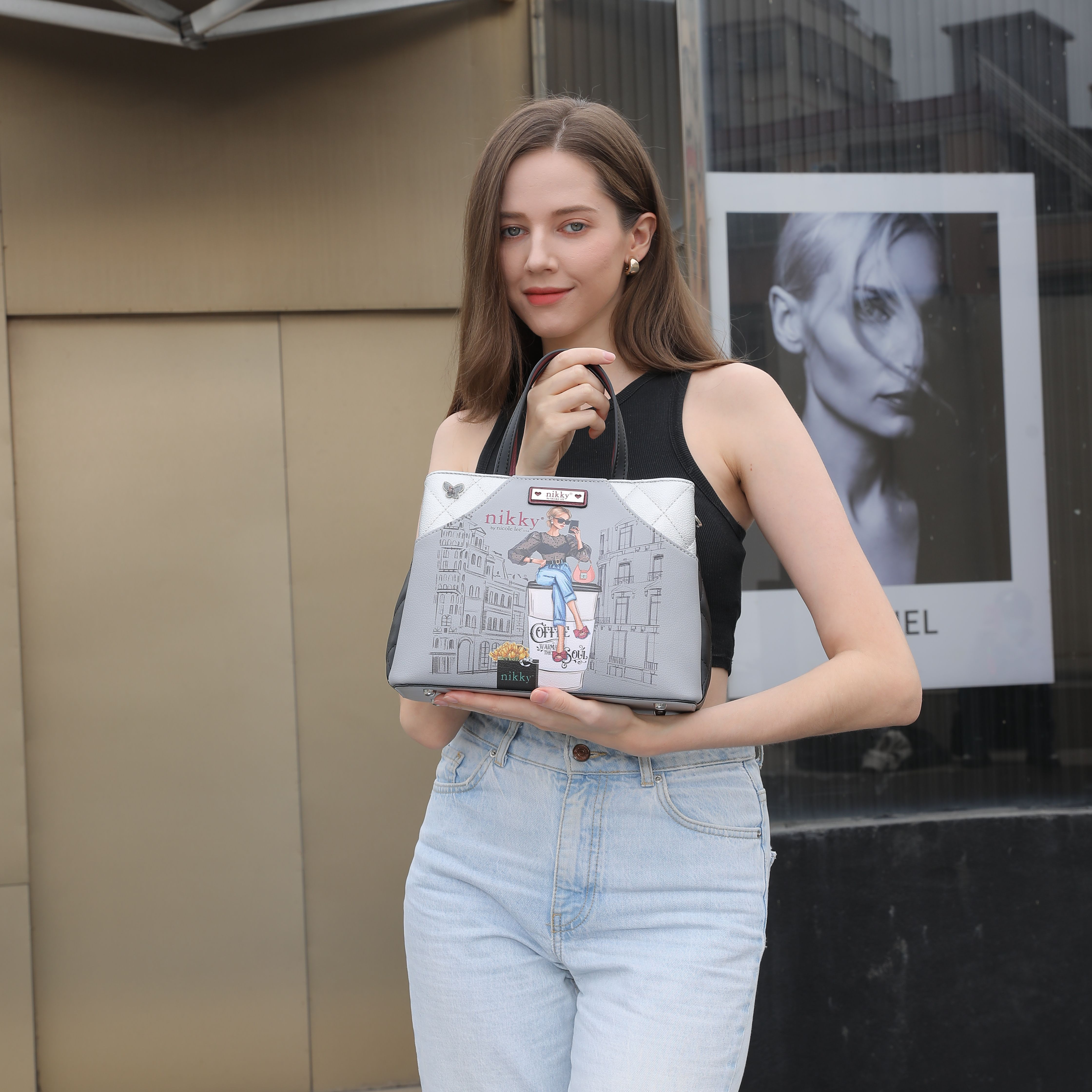 NIKKY by Nicole Lee dámska kabelka do ruky Urban Coffee Dream NK12918-UCD