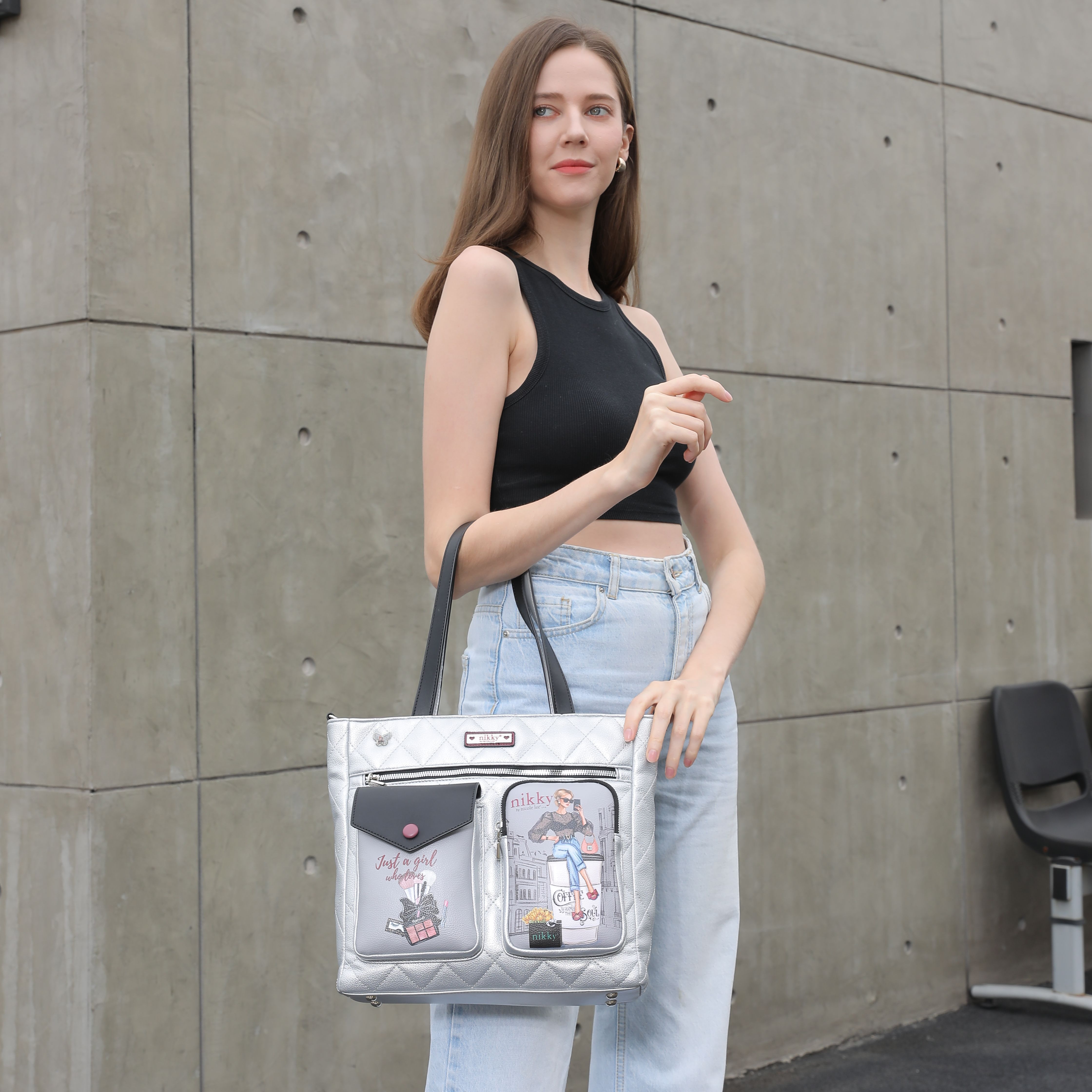 NIKKY by Nicole Lee kabelka do ruky Urban Coffee Dream NK12914-UCD