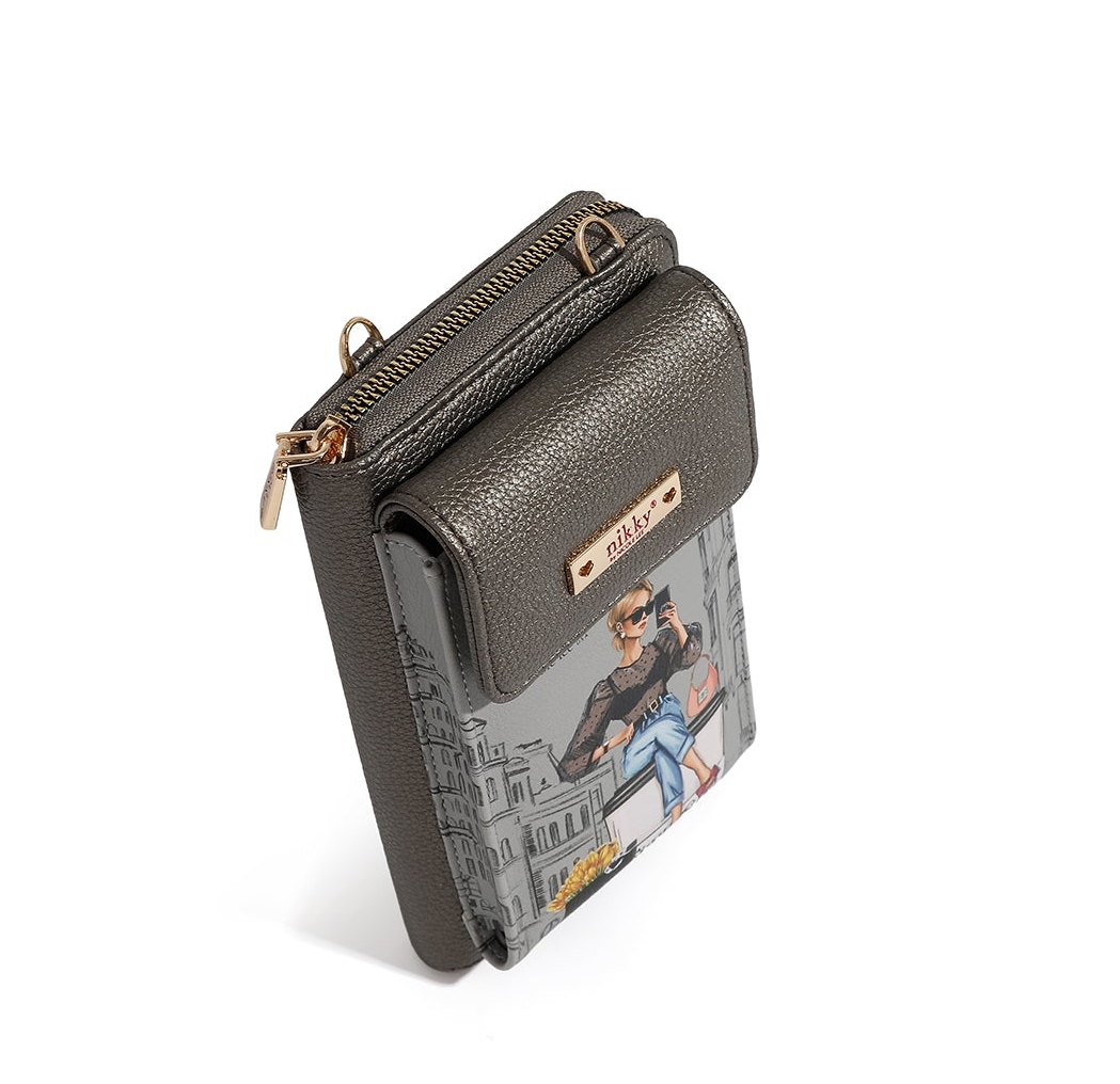 NIKKY by Nicole Lee malá crossbody kabelka a peňaženka 2v1 Urban Coffee Dream NK24002-UCD