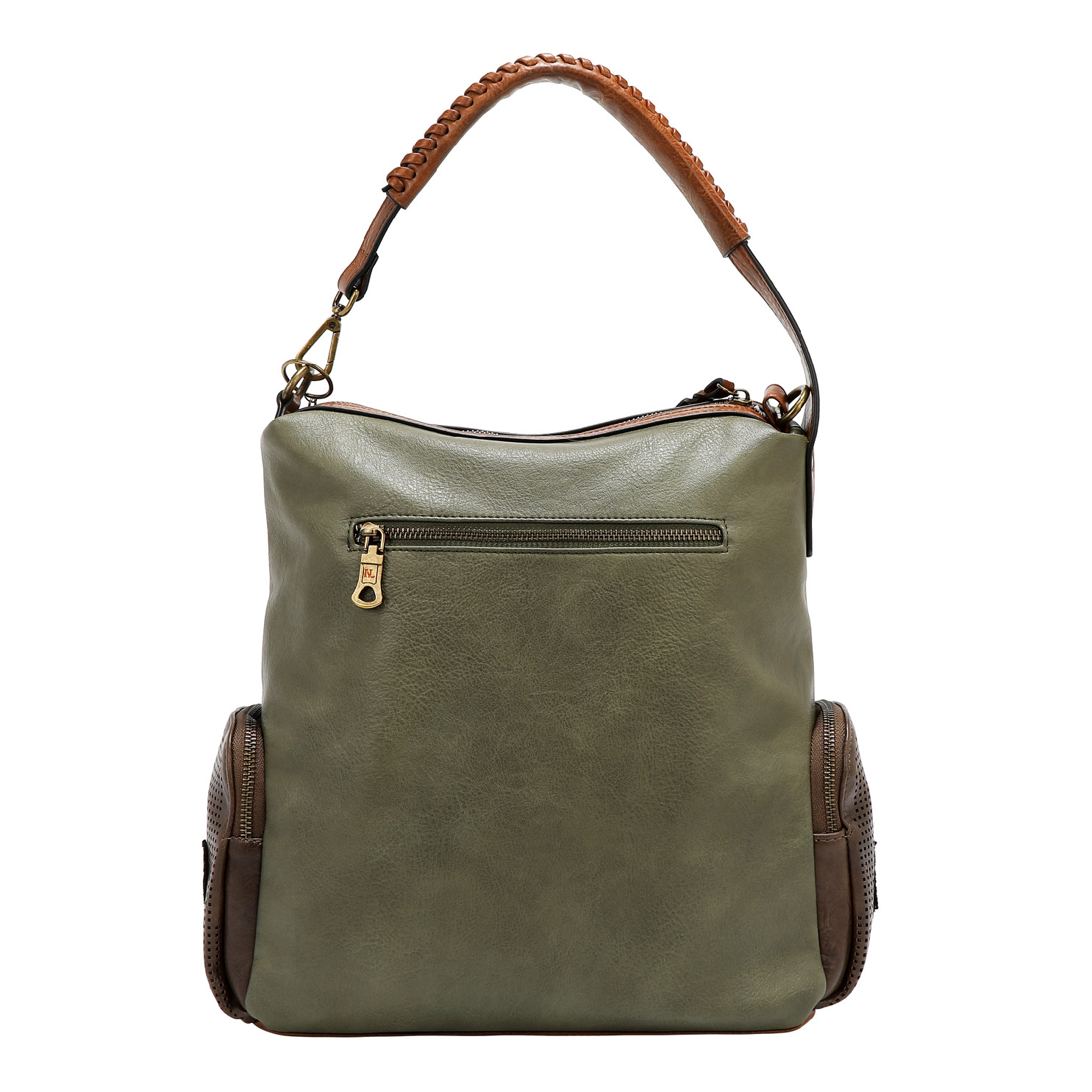 NICOLE LEE zelená dámska kabelka Vintage Patch P17468OLIVE