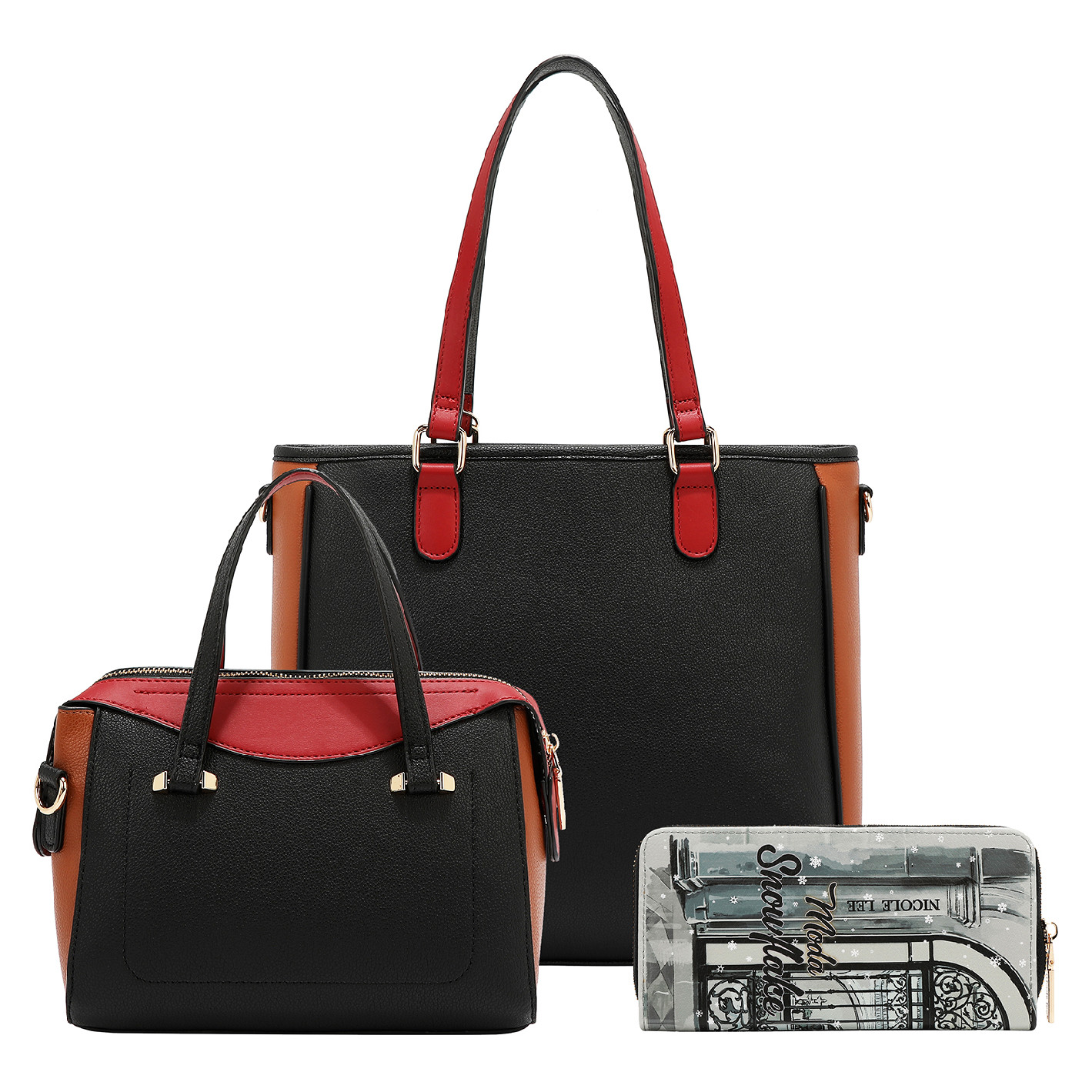 NICOLE LEE set kabeliek a peňaženky Moda Snowflake SET17465