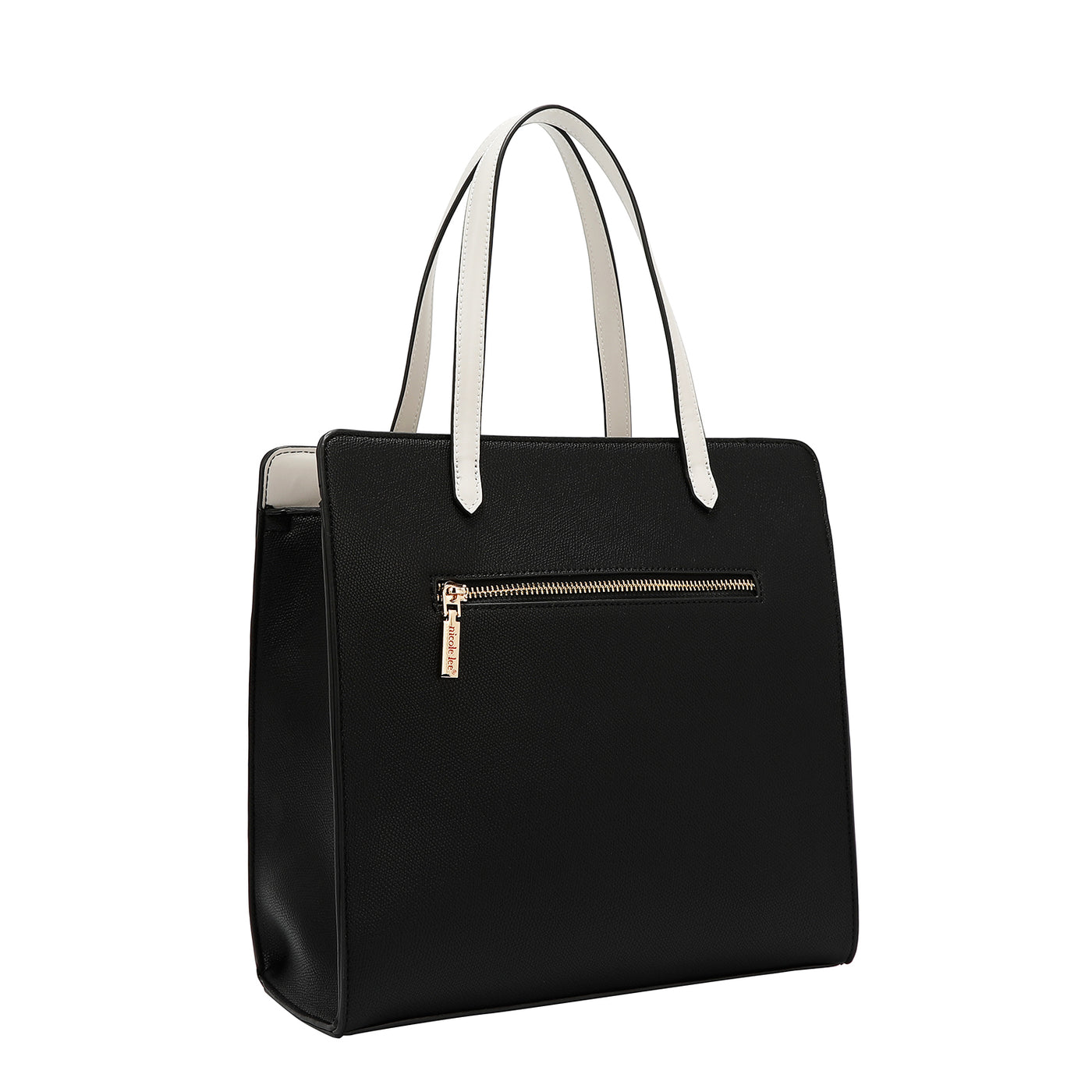 NICOLE LEE čierna kabelka do ruky Colorblock P17488BLACK