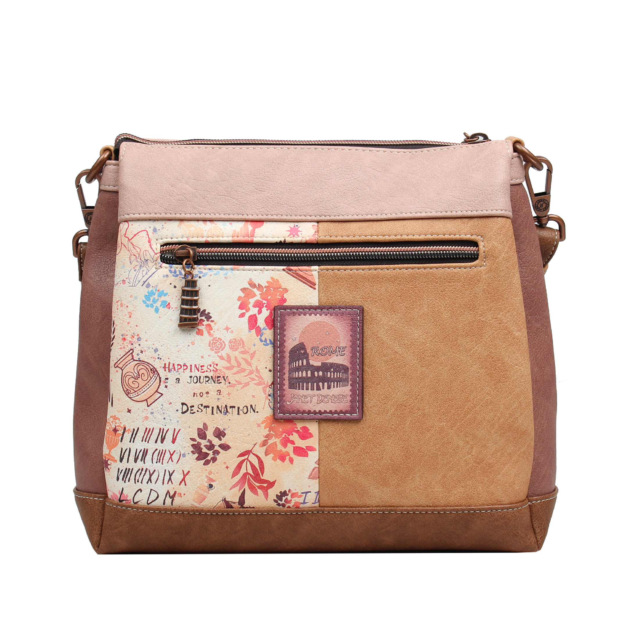 Janet Denese dámska crossbody kabelka s priehradkami Tour Of Rome J-075B