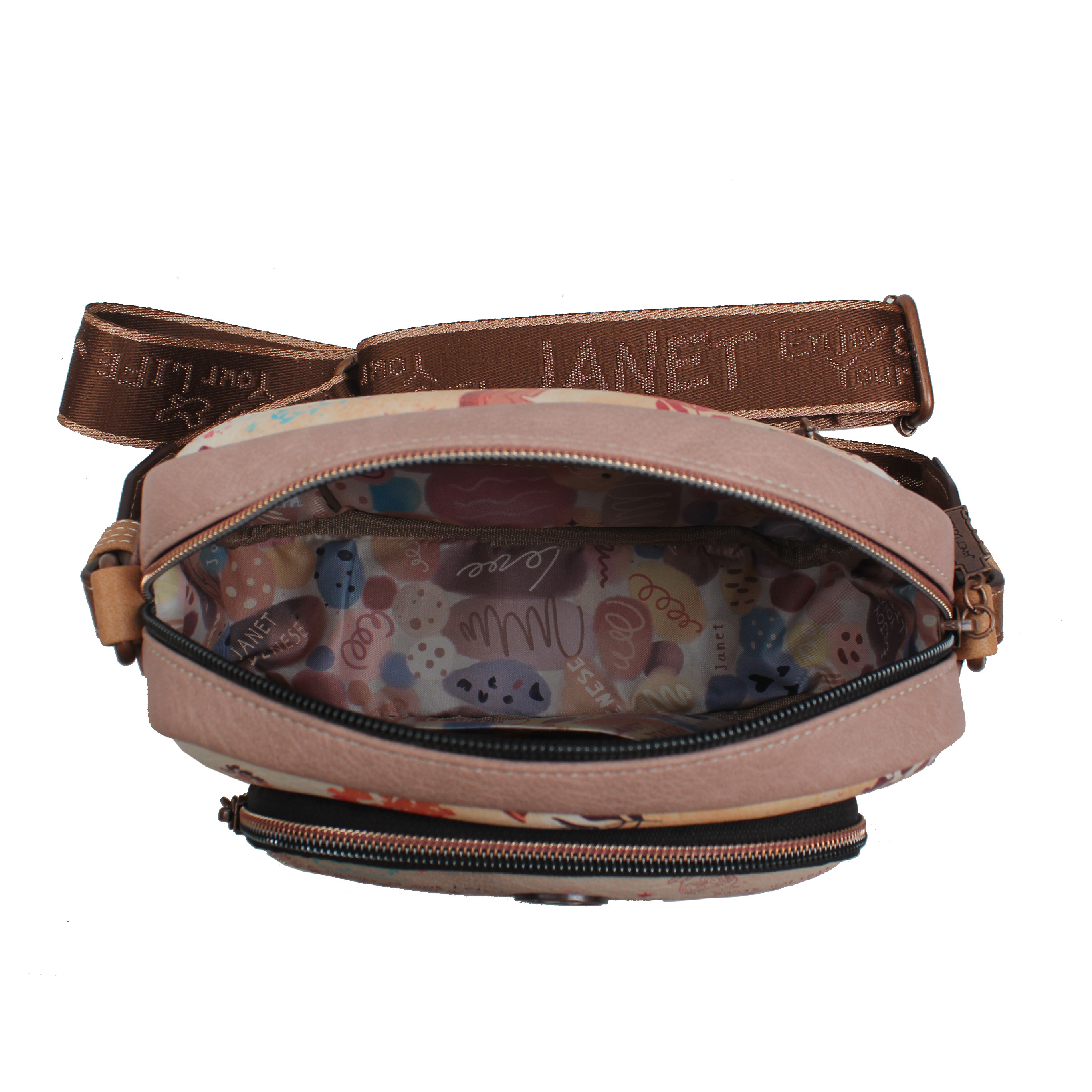 Janet Denese menšia dámska crossbody kabelka Tour Of Rome J-013D