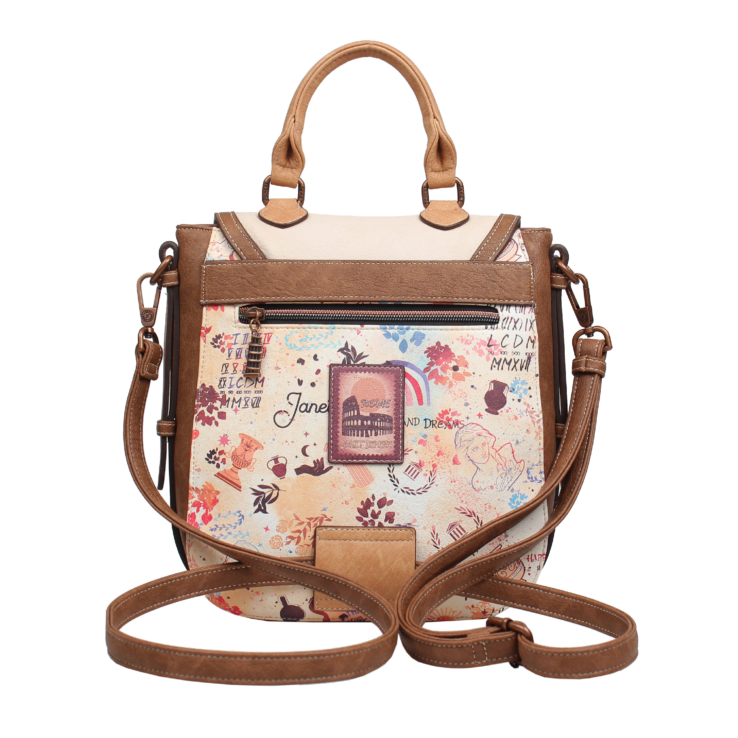 Janet Denese praktická kabelka a batoh v jednom Tour Of Rome J-038