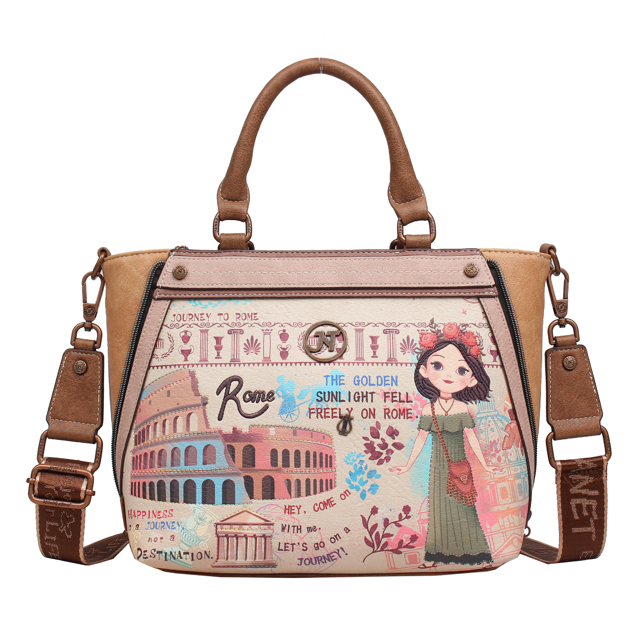 Janet Denese praktická kabelka do ruky dámska Tour Of Rome J-082B