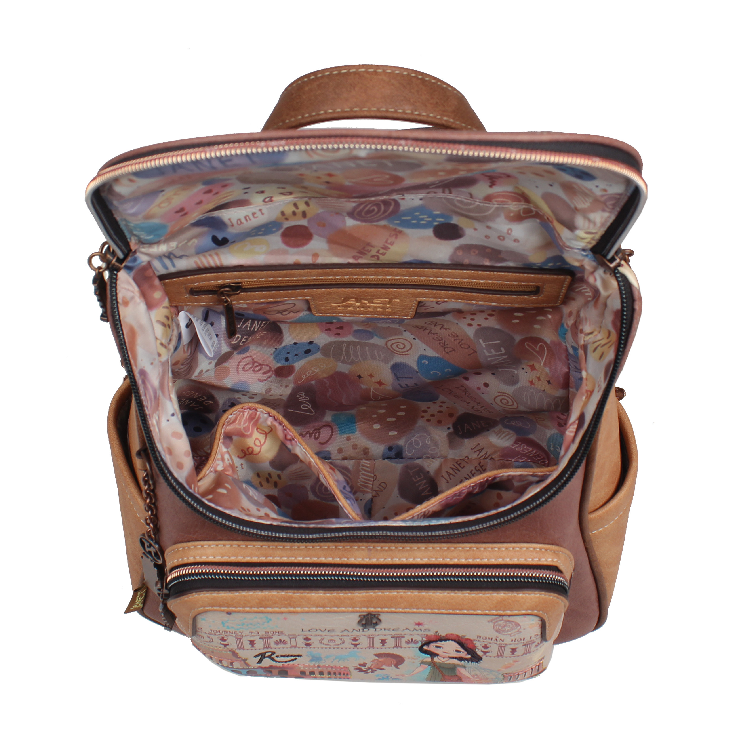 Janet Denese praktický dámsky batoh Tour Of Rome J-058A