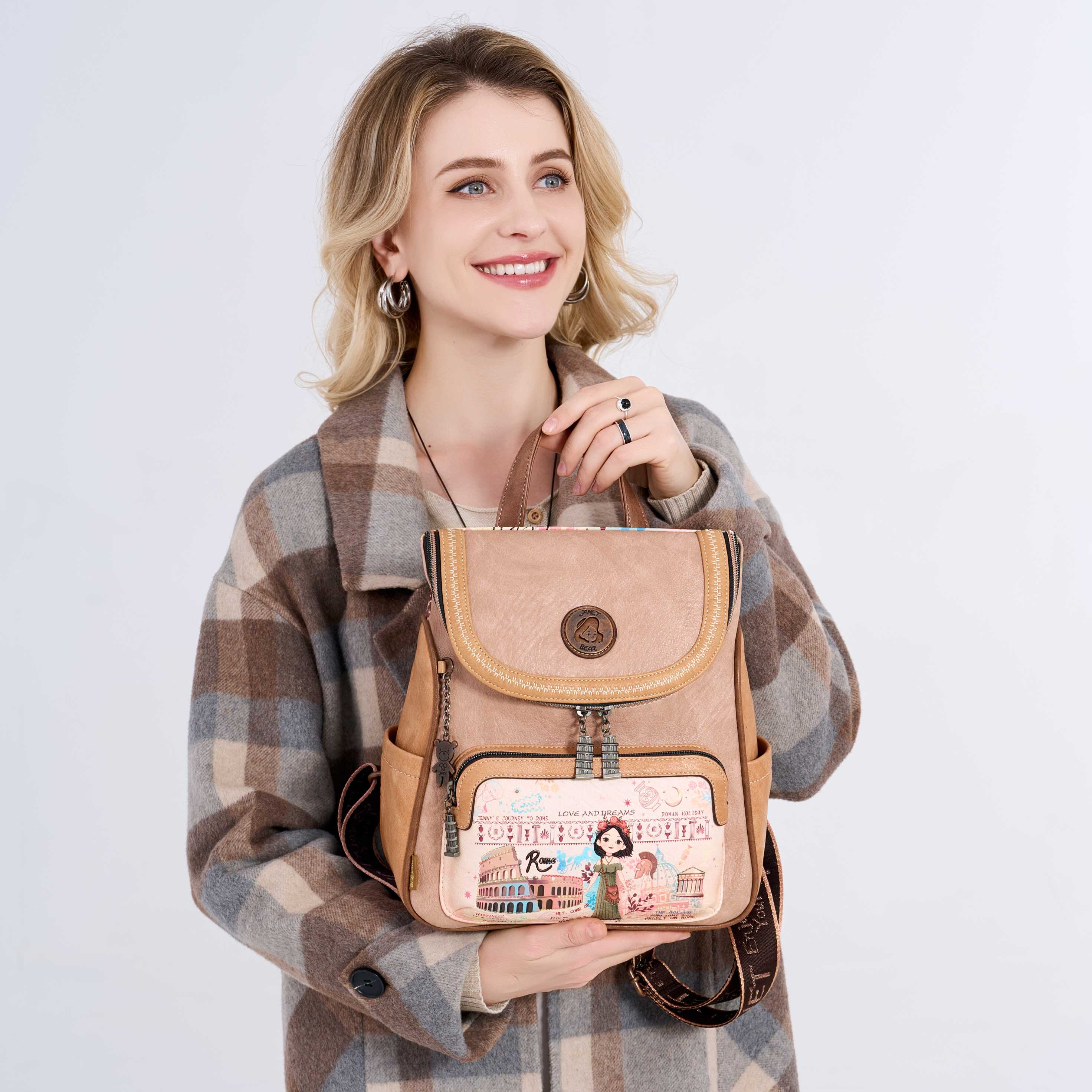 Janet Denese praktický dámsky batoh Tour Of Rome J-058A