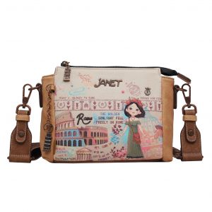 Janet Denese crossbody kabelka so širokým popruhom Tour Of Rome J-053B